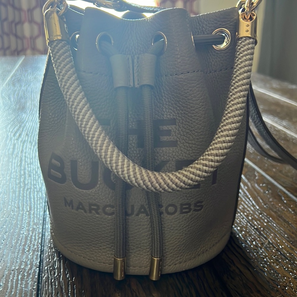 Marc Jacobs Gray Bucket Crossbody Bag